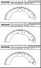 ASIMCO K2305 Brake Shoe Set